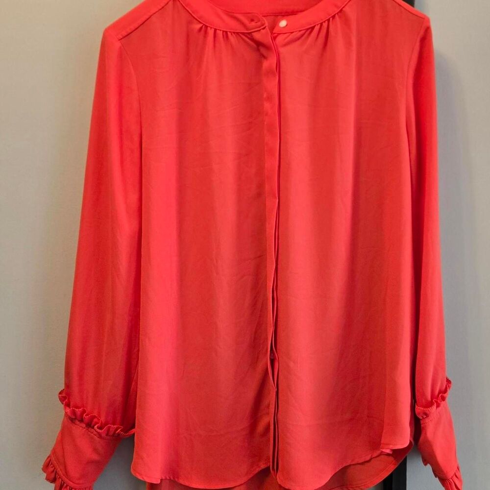 Jcrew Women's Pink and Orange Blouse